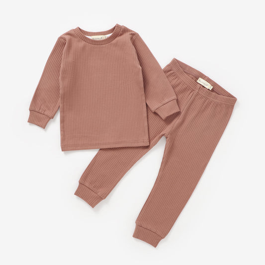 The Orly Loungewear Set - Dusty Rose