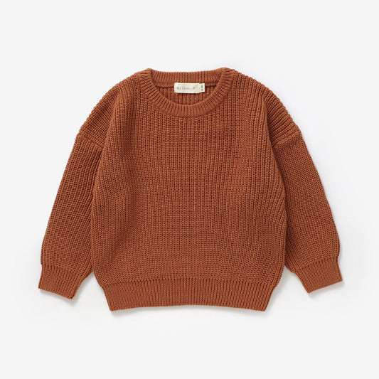 The Sutton Knit Sweater - Cinnamon