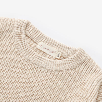 The Sutton Knit Sweater - Cream